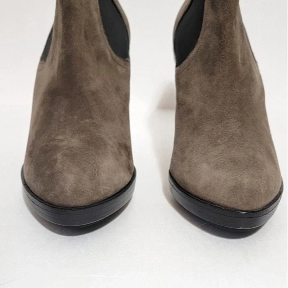 NEW! Nickolas Kirkwood Suade Platform Booties Heel - Picture 3 of 12